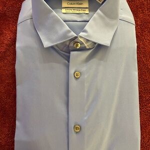 Calvin Klein Men's Sky Blue Dress Shirt